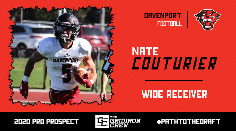 Scouts, Coaches, and GMs, here are all the reasons why you should focus your attention on 2020 Pro Prospect, Nate Couturier (<a href="/Big_N_2/">Big Nate</a>), a WR/RS from <a href="/DU_Football/">Davenport Football</a>!

#2020ProProspect #PathToTheDraft #NFLDraft #CFLDraft

👀 Read our Interview: thegridironcrew.com/nate-couturier…