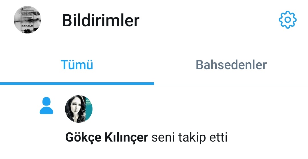 İnsan mutlu oluyor şöyle bir bildirimi görünce 😌 <a href="/gokcekilincer/">Gökçe Kılınçer</a>