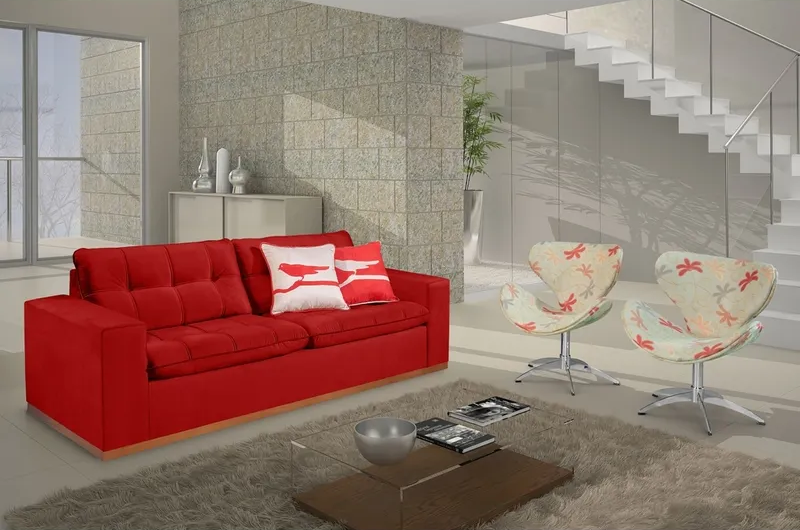 LojasIncor's tweet image. Essa é pra aqueles que adoram chamar atenção. O vermelho é a cor do amor, diga-me, não é um amor esse Sofá Azaléia?

#sofa #sofasantoandre #santoandre #promoção #liquidacao #sofavermelho #sofared #sofa3lugares #sofaveludo #sofaazaleia #amostragratis