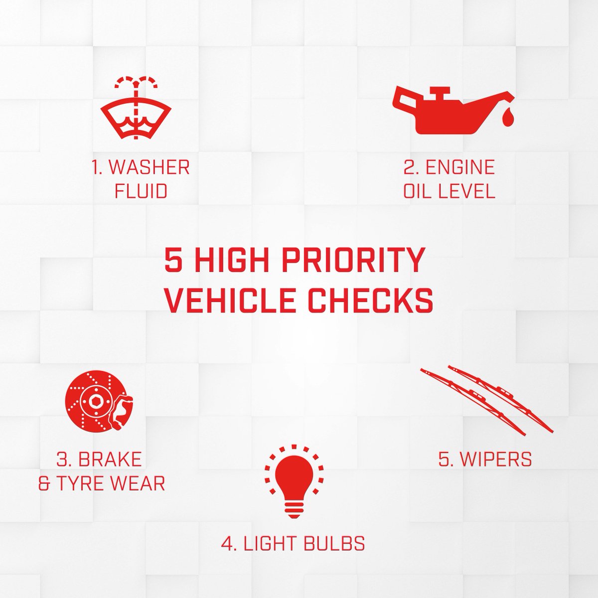 Before heading out onto the open road this December, here are 5 high priority vehicle checks we recommend for #safety and performance! https://t.co/SRAQK8jUZL