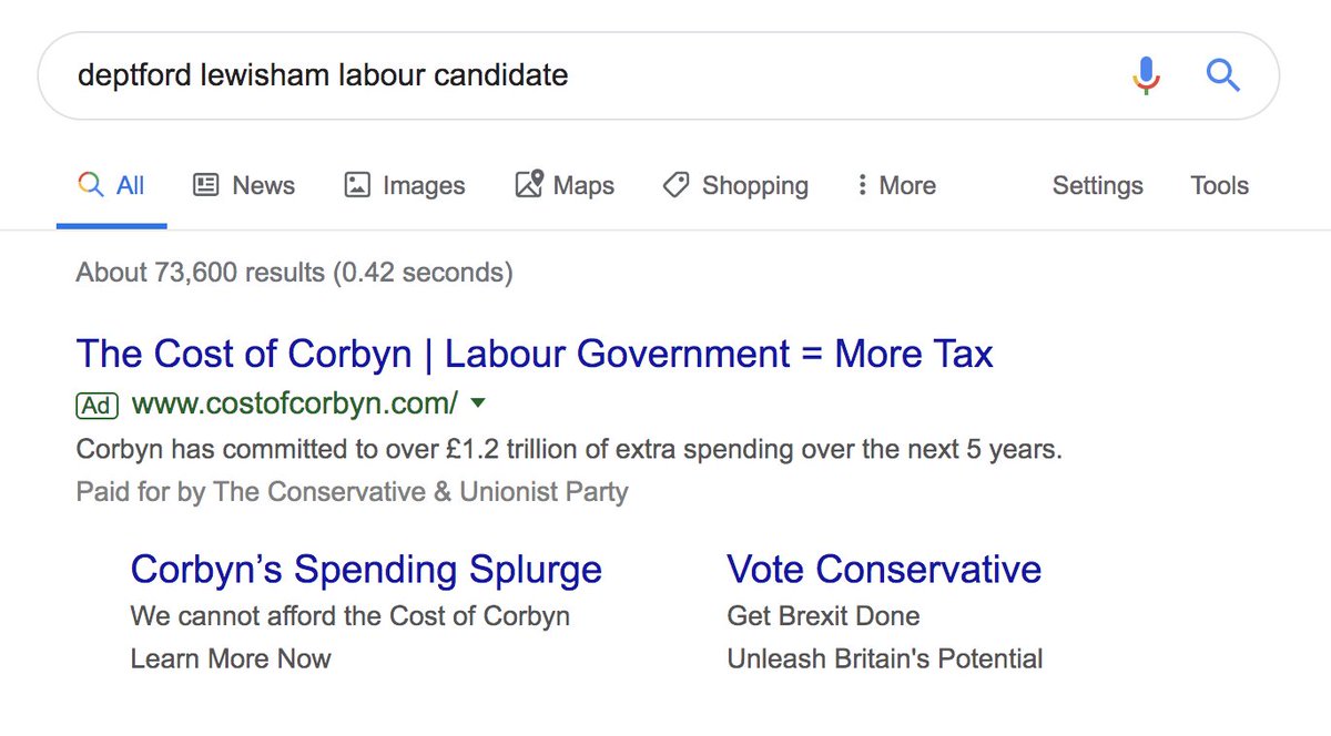 Alex_Rusted's tweet photo. Dirty search ads from Boris and the boys https://t.co/6ry9jdb2ck