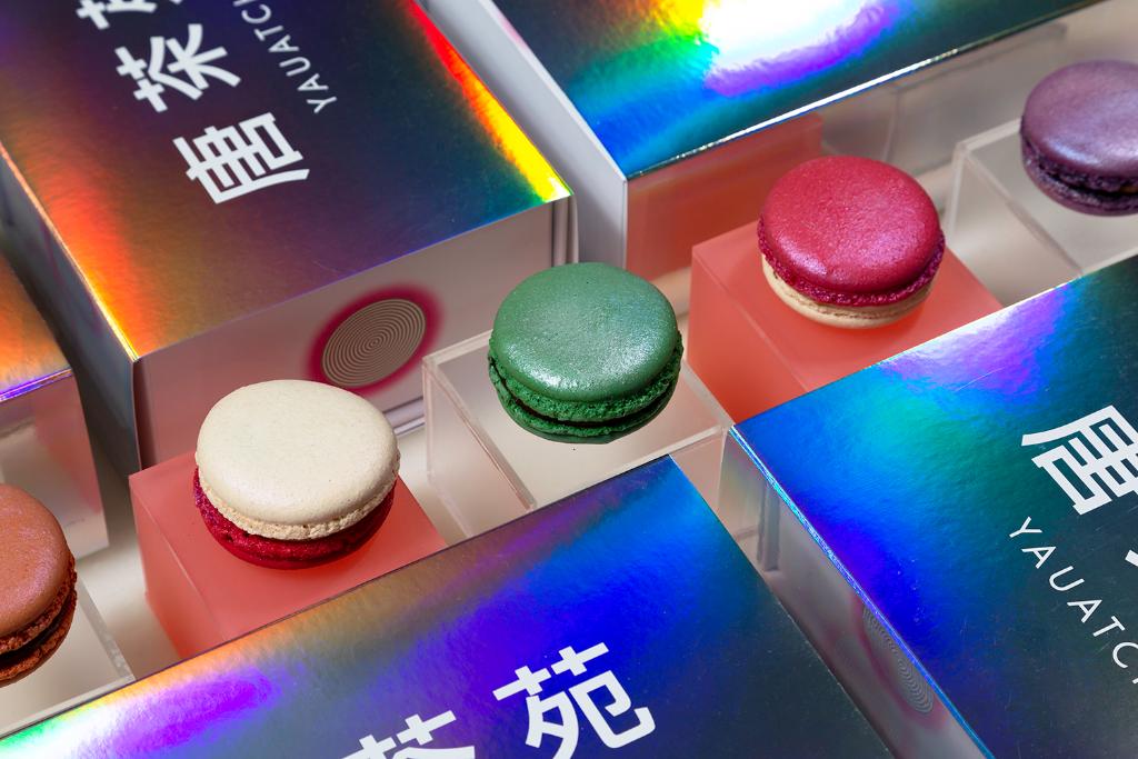 Our festive macarons are offered in a unique holographic box, only available throughout December spr.ly/60151p2wH