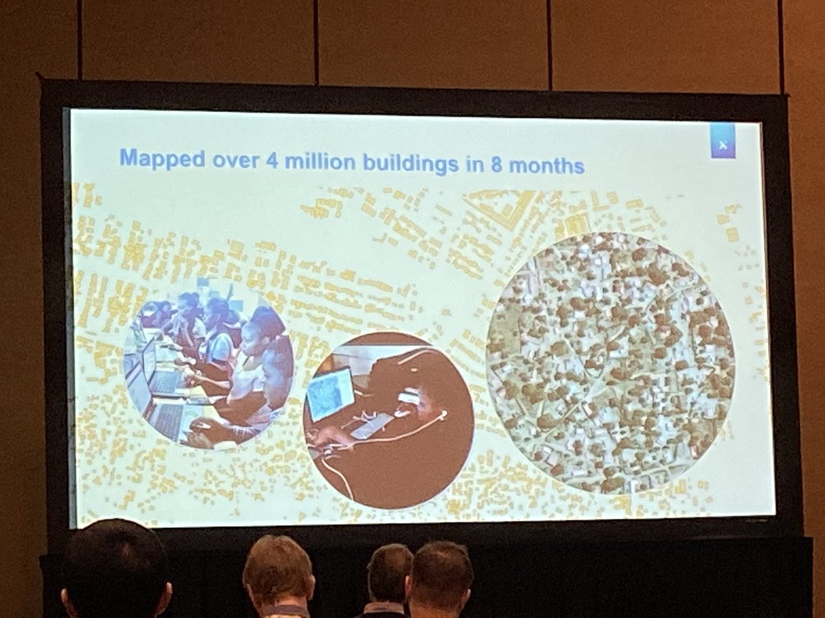 Amazing work mapping every community in sub Saharan Africa being presented by Rhiannan Price! #Maxar #SDG #EO