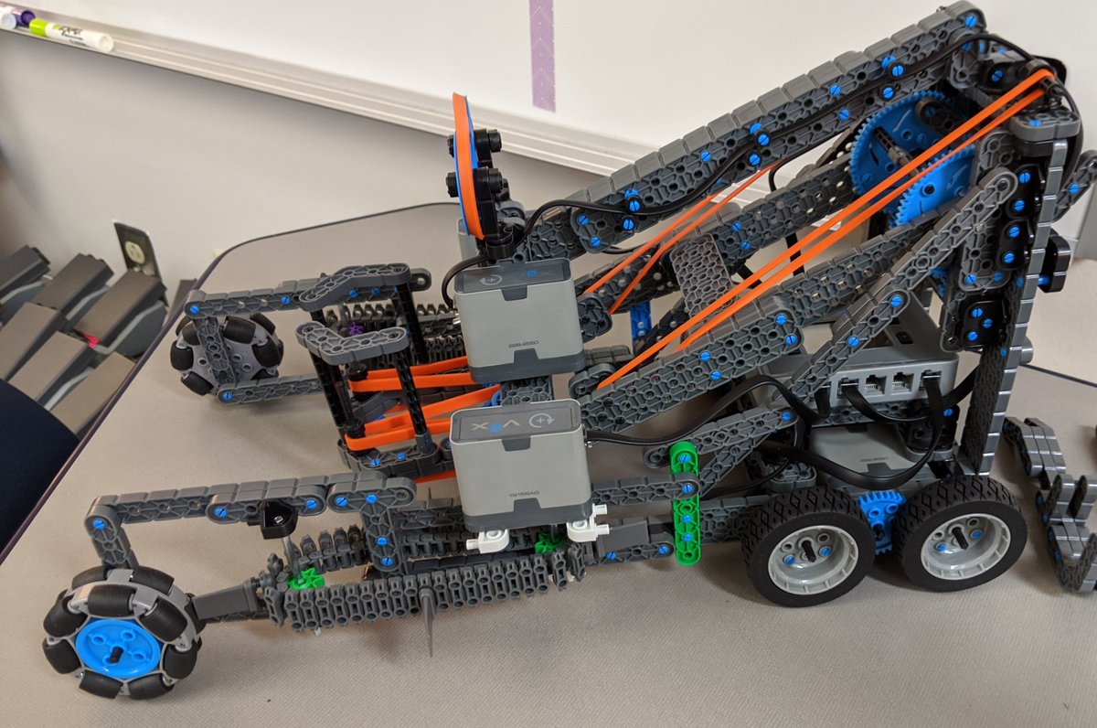 LueckeLab's tweet photo. The time is nigh! It's happening.
#robotics #designthinking #allthewaythrough #FirstTake 
@USN_PDS @VEXRobotics @MNPSLearningTec @nashtechcouncil https://t.co/kxxhPOFl8Z