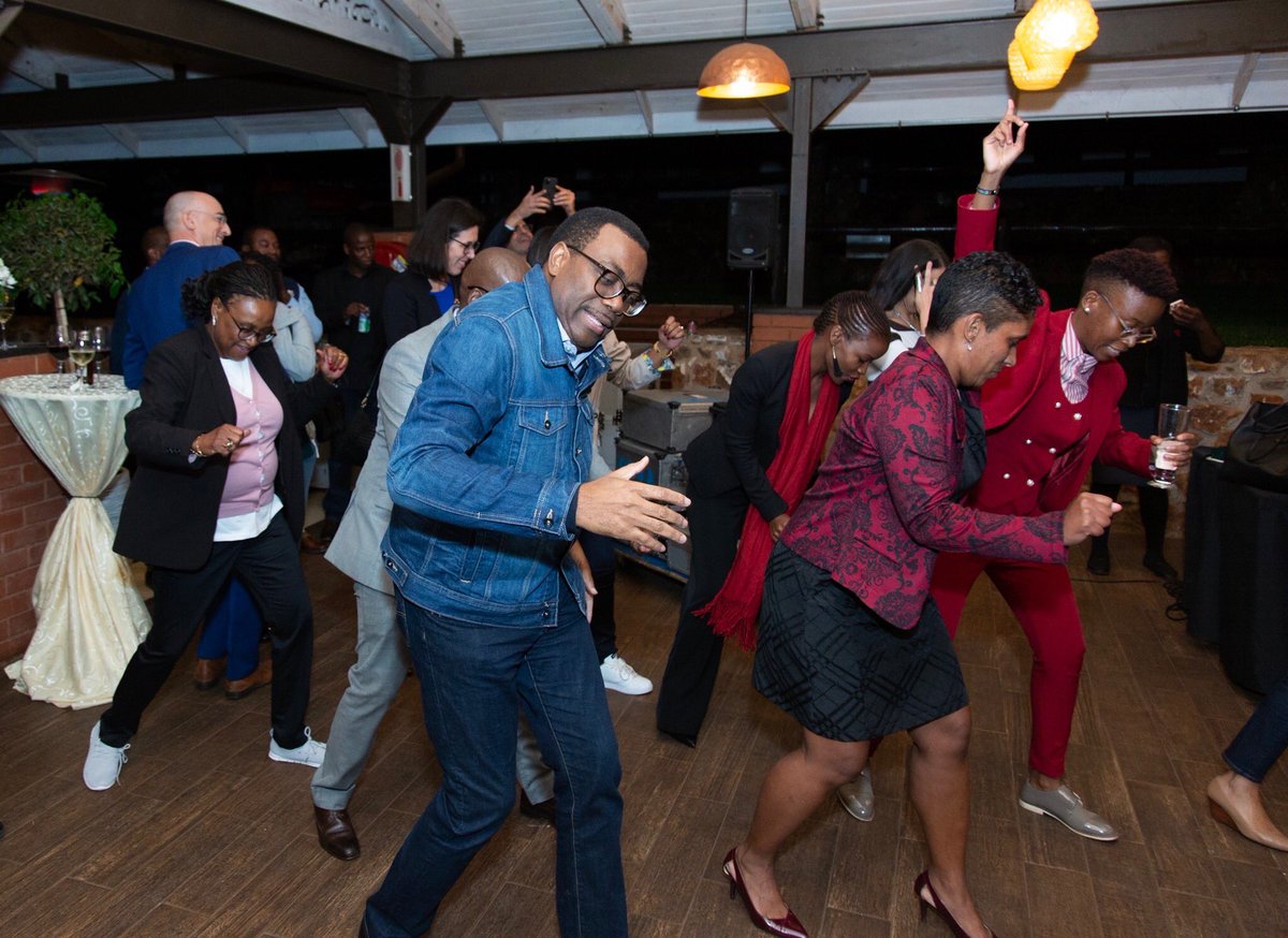 With $7.6 Billion secured for Africa through the African Development Fund, we hit the dance floor and celebrated! Kool!💃🏽🕺🏾🙌🏼