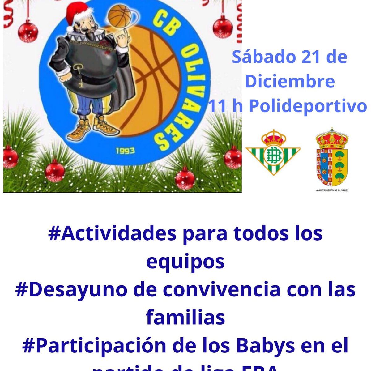 OS ESPERAMOS A TODA LA FAMILIA CBOLIVARES🎄🏀🏀