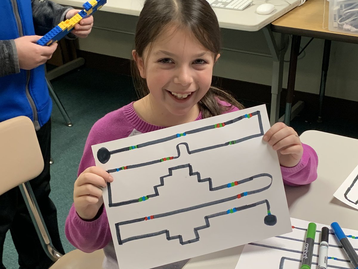 LongfellowLMC's tweet photo. CSEdu week! Code your name in Legos, Ozobots, and Little Bits! #readytocode #csfirst #CodeYourHero @ALALibrary @GoogleForEdu https://t.co/bKiQ6hvWop