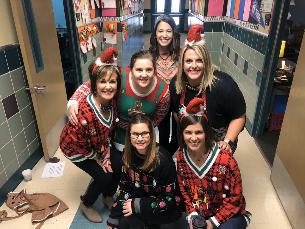 gellesk's tweet photo. @BearCreekElem #teambce #wearegcisd Ugly Sweater Day is not always sooo ugly:)! https://t.co/wGaEBF7D2G