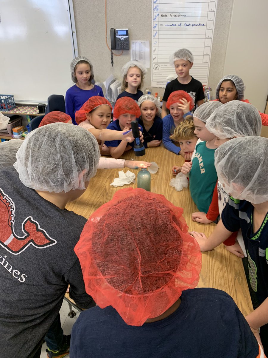 SomersKristin's tweet photo. We had so much fun doing a science experiment with Big Steve (Mrs. Heymann’s dad) and talking about the importance of working hard in school! @WPSCoolidge https://t.co/lPiYbQWynZ