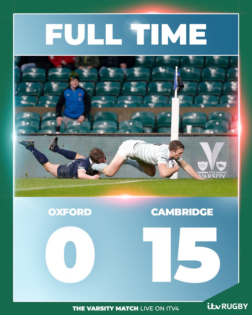ITVRugby's tweet image. FT: A Cambridge clean sweep

#ITVRugby #VarsityMatch