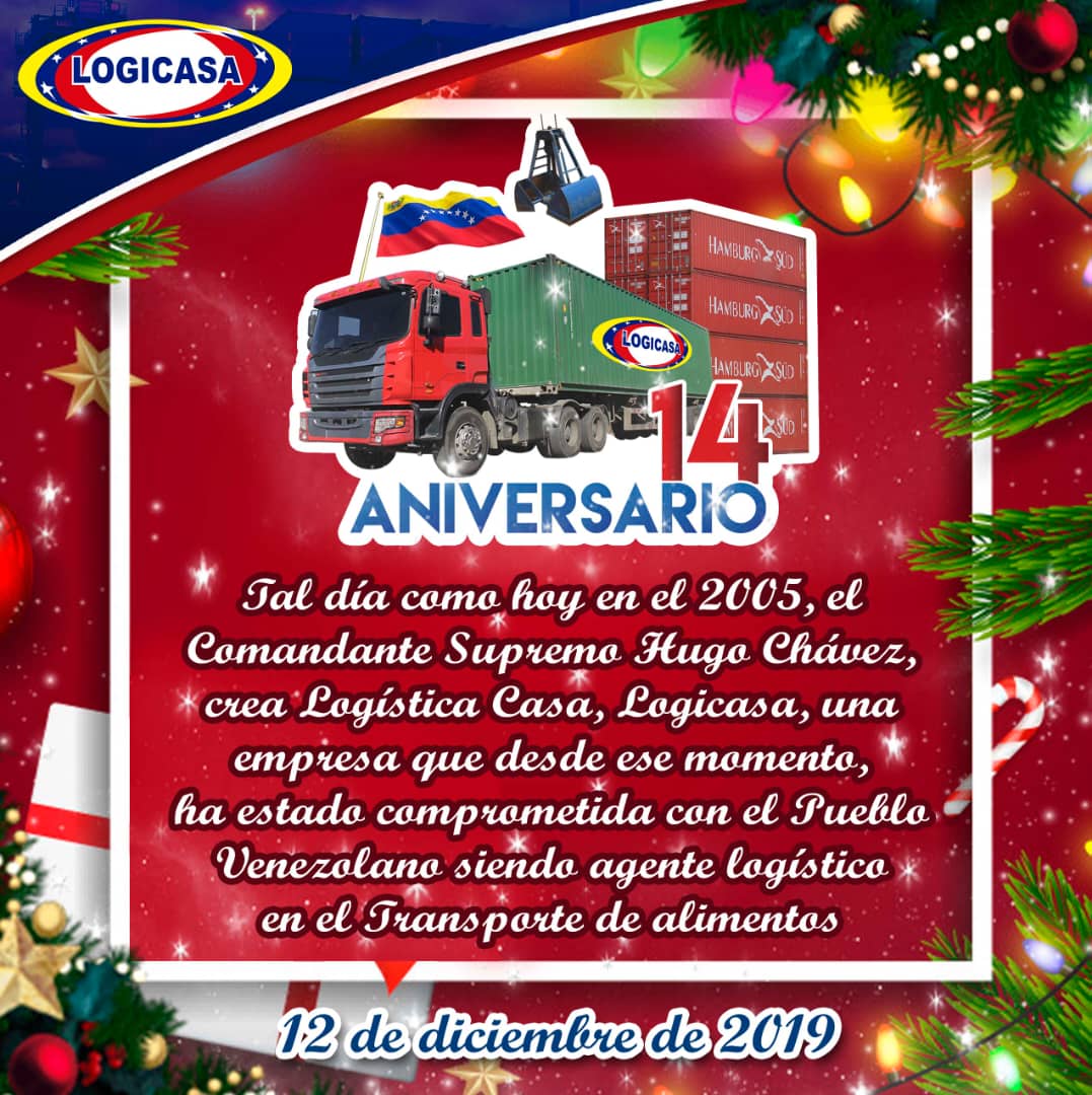 LealTelleria's tweet image. #12Dic | Hace 14 años, nuestro Comandante Supremo Hugo Chávez creó @LogicasaOficial, empresa comprometida con la revolución y el bienestar de nuestro pueblo.

¡Sigamos venciendo, camaradas! Felicidades en su 14° aniversario.

#AlimentarAlPuebloEsAmarAVenezuela
#PatriaIndetenible