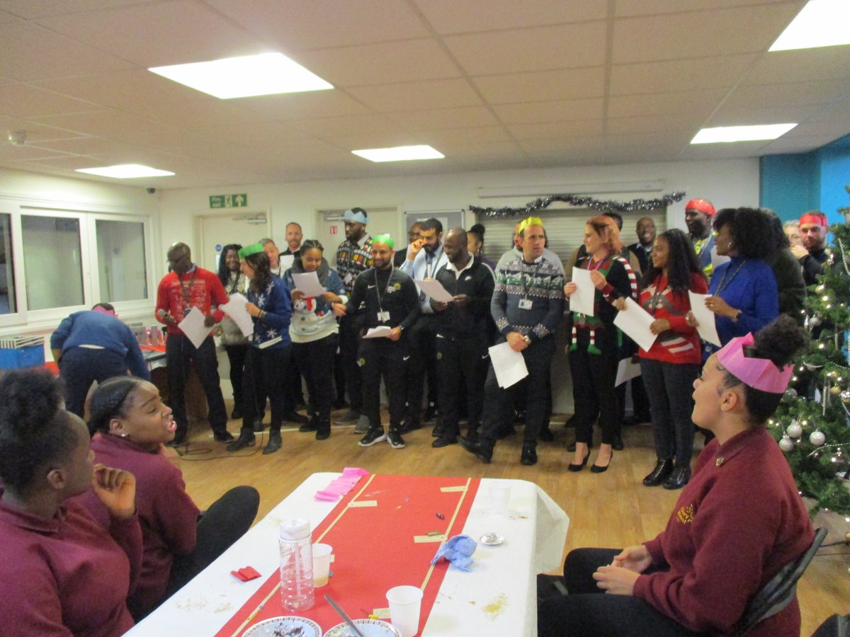 And it’s the KS4 Christmas Lunch which was a huge success. There were prizes, music and of course a modern day staff version of a famous Christmas Carol!