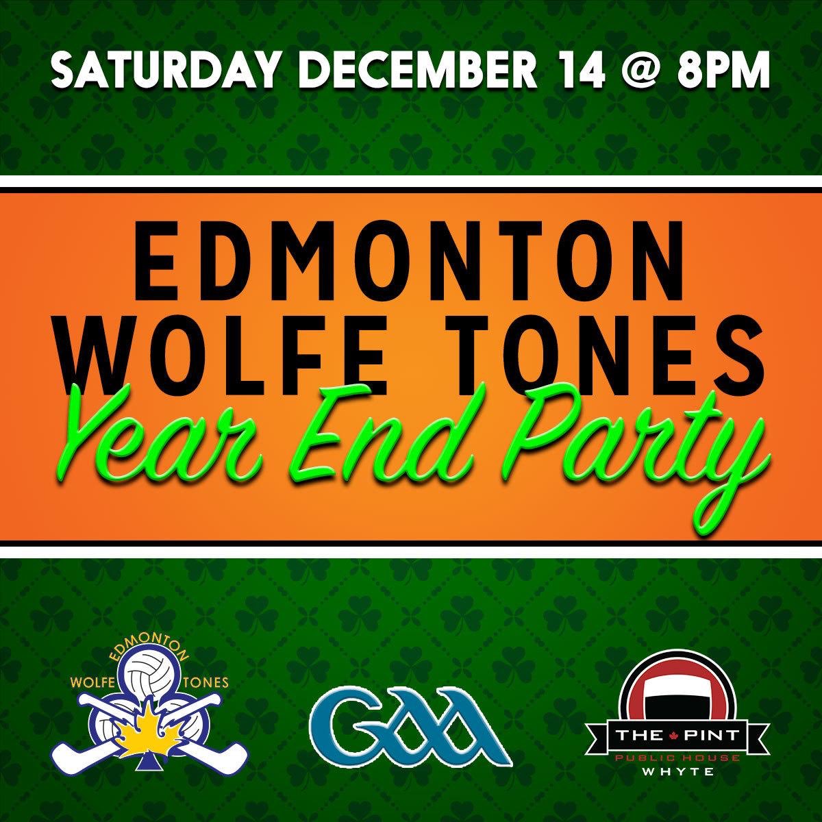 Getting excited for our Year End Party this weekend at the <a href="/pintwhyte/">Pint Whyte</a>! Awards, medals, trophies and some great prizes on the night, come along for a few pints and a bit of craic, kicking off at 8pm #gaa #yeg #yegsport #toneitup #ChristmasParty