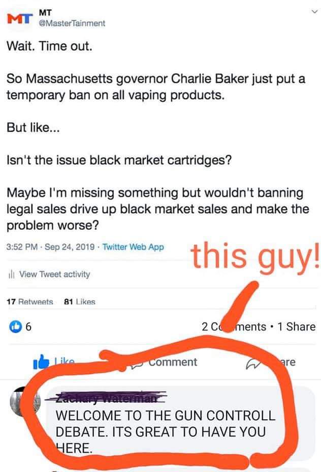 UnbreakableHate's tweet photo. This is not just about vape, it isn't just about guns this is a matter of our rights and this is about the key word
CONTROL
They want to control how we think, what we see, say, and feel
Our country our rights it is time to rise
#WeThePeople #WeVapeWeVote #RevolutionNow #CivilWar2 https://t.co/SbDdECRSCs