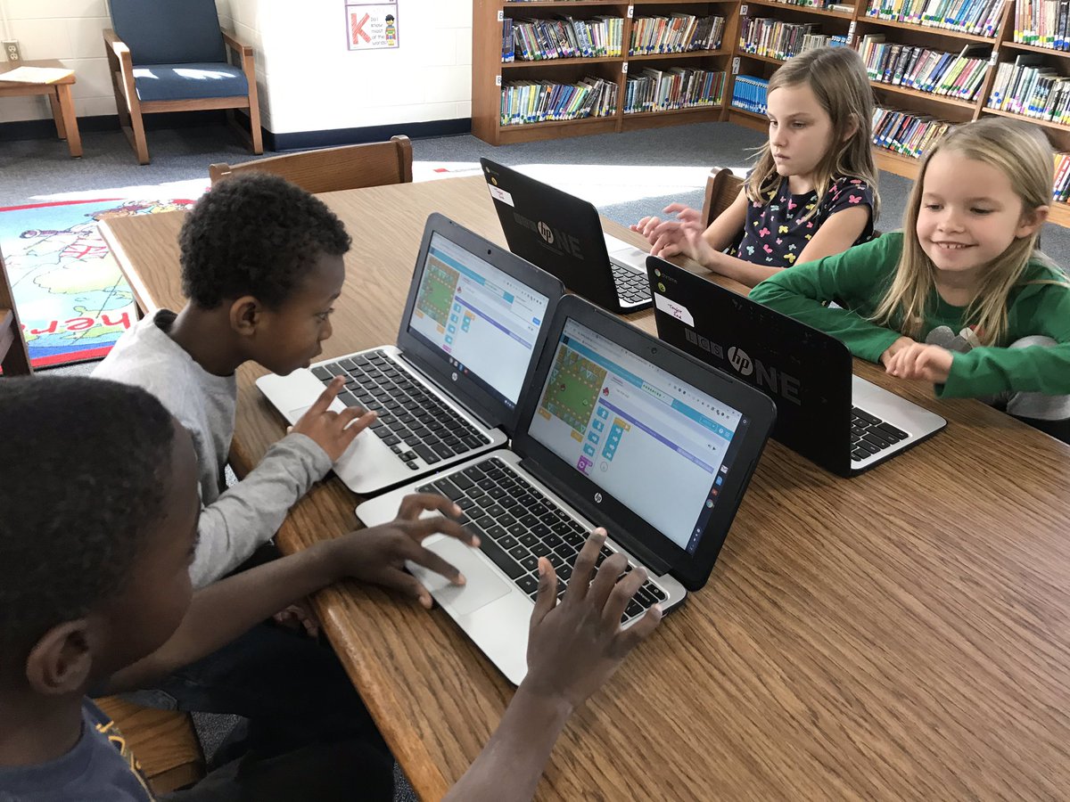 BedfordHillsES's tweet photo. ‘Hour of Code’ is happening all week (and beyond) at BHS! Love to see engaged, curious students learning together! @ArpCaroline #HuskyWay #ReadyandWilling #LCSEDU https://t.co/H9LTy0IZG0