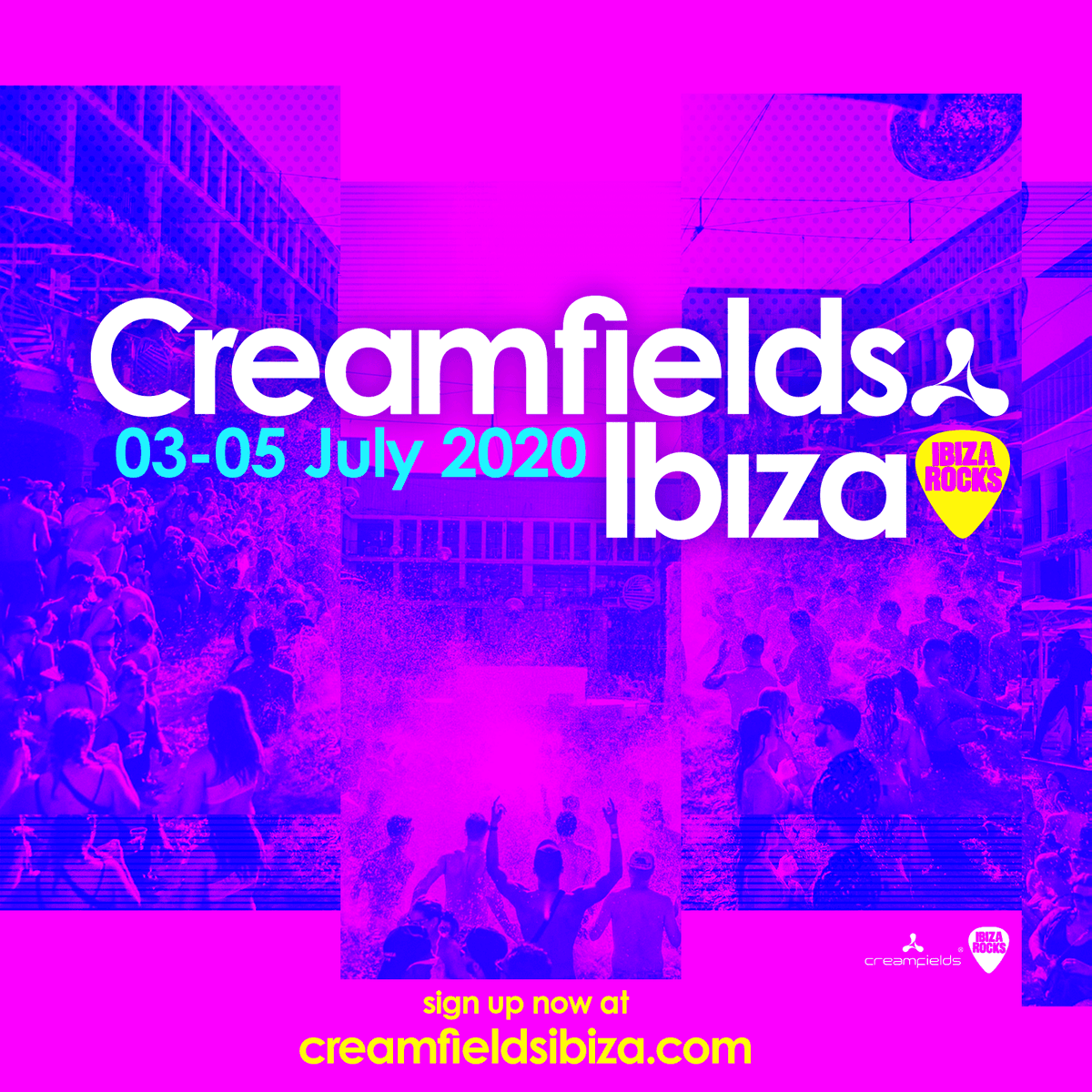 HUGE IBIZA NEWS. 😍😍 
@creamfields lands at Ibiza Rocks. 
A 3-Day Festival. 
July 2020. 

Sign up now: creamfieldsibiza.com #Daylife x #Creamfields