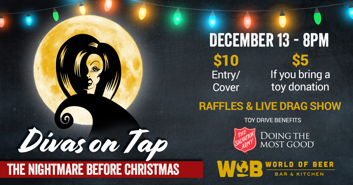 Head to <a href="/wob_epicentre/">WOB - Epicentre</a> tomorrow for The Nightmare Before Christmas Drag Show, hosted by Skylar Michelle-Monet! Cut the cover charge in half by bringing a toy to donate to the Salvation Army 🎁 bit.ly/38lA22h