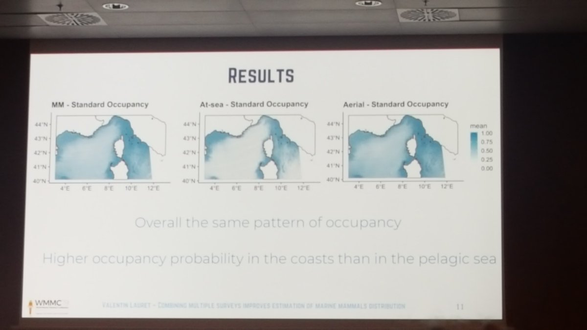 And another one by Valentin Lauret, combining different types of visual encounter data for bottlenose dolphins. #WMMC2019