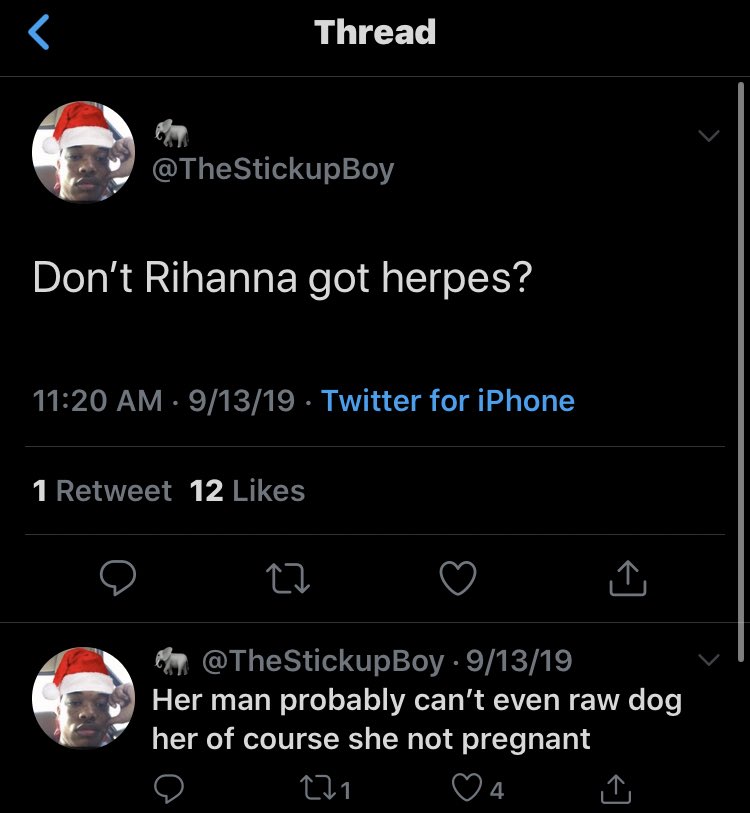 The whole “Rihanna has herpes” rumor rhat yall for some reason are still circulating today? mind you, it’s a scar on her lip from  #that night, Bossip (a gossip site KNOWN for lying) turned into a herpes blister for clicks.