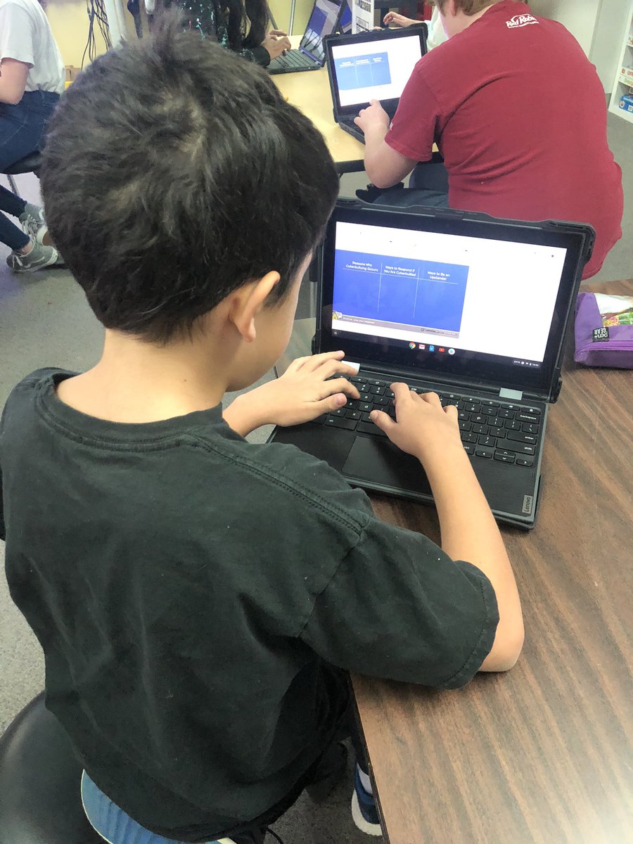 Ms_Slifka's tweet photo. Learning how to be good  #DigitalCitizens while using @PearDeck  to increase engagement. Say no to Cyber bullying. Be an upstander! @jeffcoedtech @TeamWestgate @JeffcoSchoolsCo https://t.co/fLSjF1R8Go