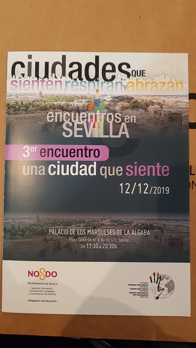 MuACSevilla's tweet photo. Experiencias @MuACSevilla en Una ciudad que siente https://t.co/DgphNuMGZe