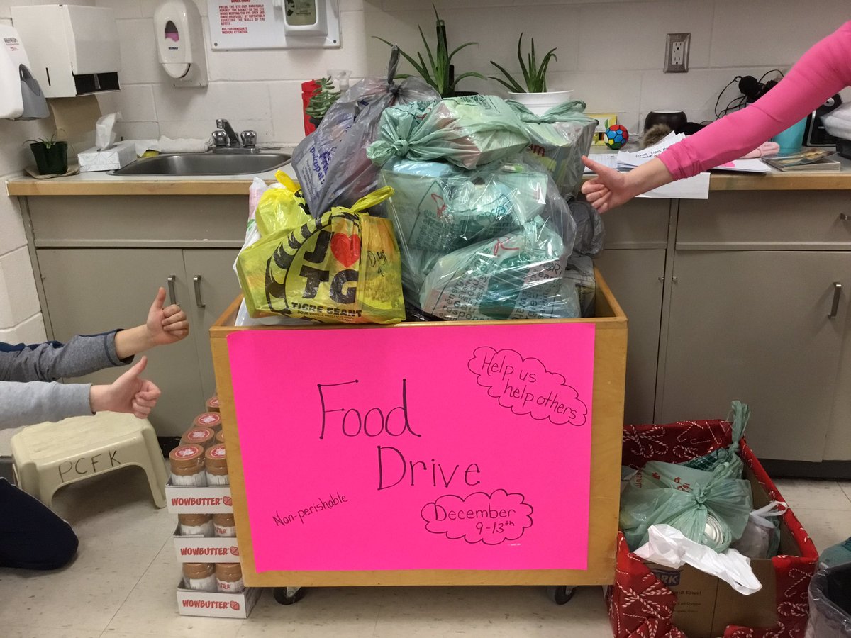 MrsAgarUTES's tweet photo. Food Drive Update: Thank you Upper Thames School Community for making our Food Drive an overflowing success. We have 665 items so far. Remember - one more day!!! #operationgivingback https://t.co/lbhDU4HPRz