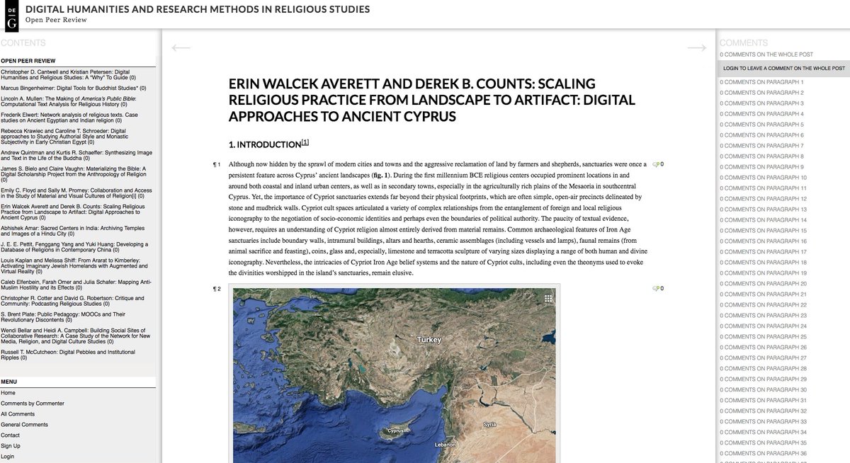 Excited to see 'Scaling Religious Practice from Landscape to Artifact: Digital Approaches to Ancient Cyprus' by @ErinAverett and me, now available for @degruyter_TRS #openpeerreview. Ready for comments/suggestions😬 
#Cyprus #dh #archaeology
Follow link👇
opr.degruyter.com/digital-humani…