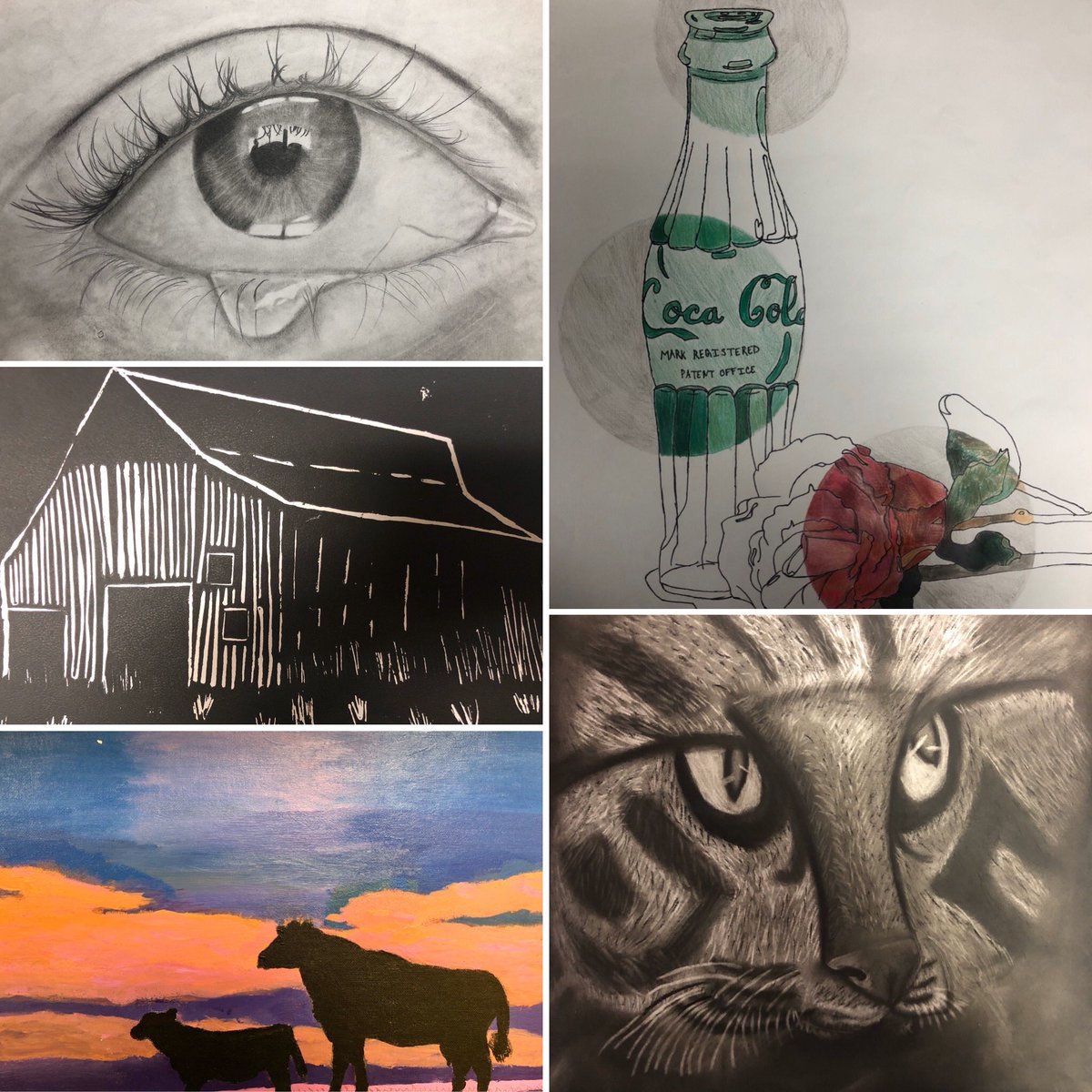 PrmsArt's tweet photo. Reminder that Fine Arts Night will take place on Monday at 6pm. Come check out all the great artwork our students have been creating. #prmsart #artshow ⁦@USD449⁩ https://t.co/FI7cxcSxeN
