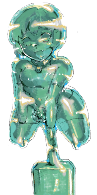 樹脂固めしてもらい永遠の快楽への旅をスタートした男の子 