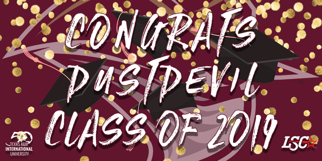 Congratulations, Dustdevil Class of 2019 🎓#tamiugrad #gradsgobeyond #tamiu50 #DustEm 🤘