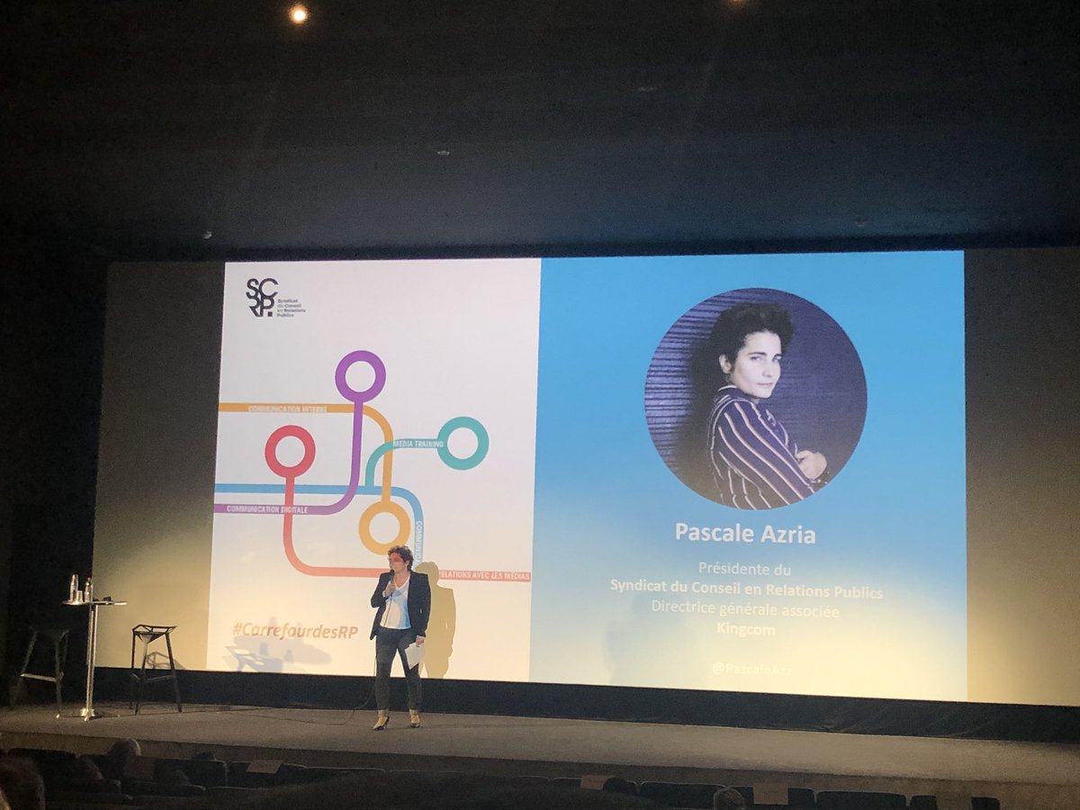 LaraElka's tweet photo. .@PascaleAzz Présidente du Syndicat du Conseil en Relations Publics nous reçoit pour le #CarrefourdesRP 2019 ! #MBACPI https://t.co/tbuD6kgqj0