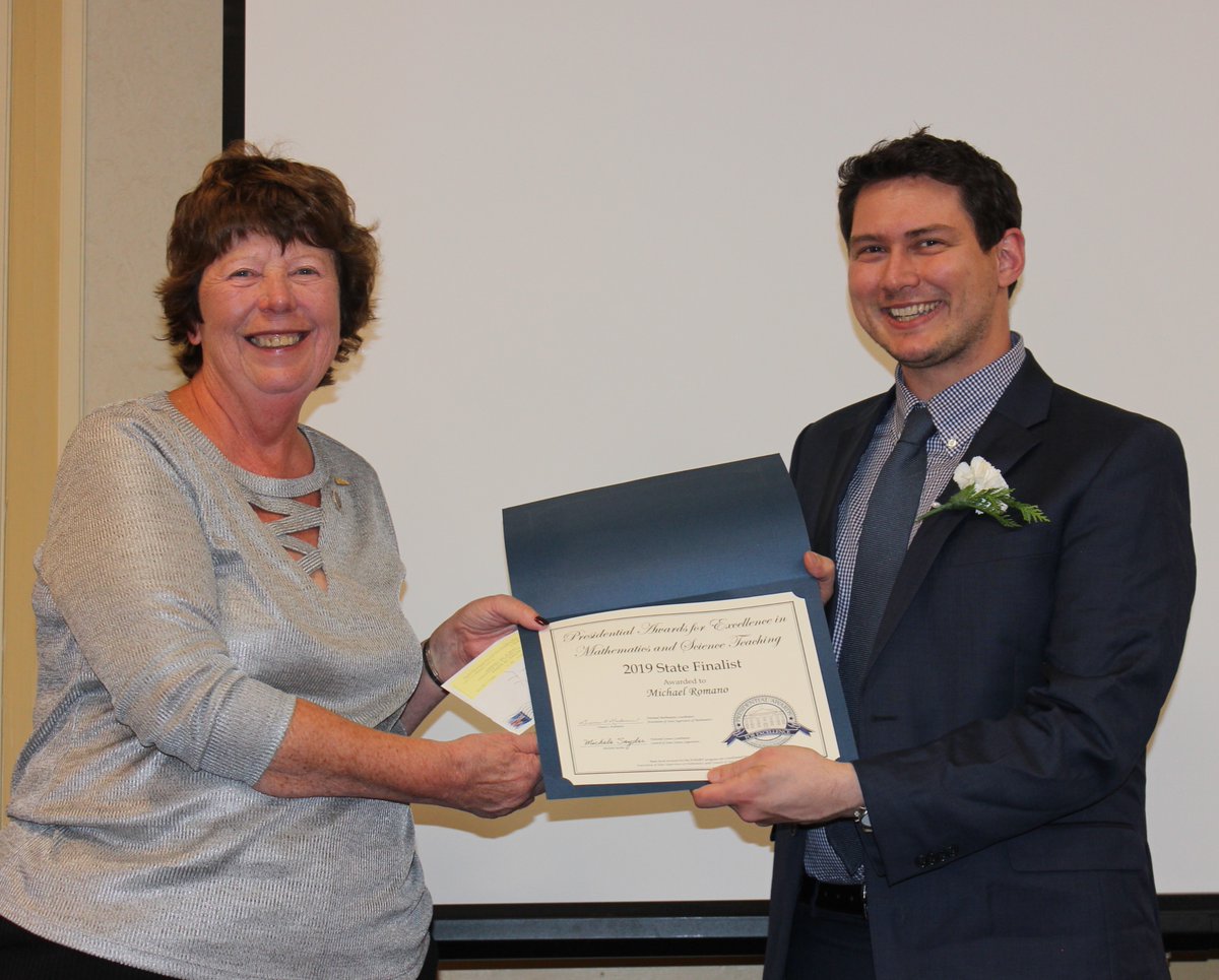 MAscienceteach's tweet photo. Congratulations to 2019 #PAEMST 2019 State Finalist: Michael Romero, honored for his outstanding work as a #MAScienceTeacher at this year's @MAscienceteach Awards Banquet. https://t.co/T1cnbxUIiV