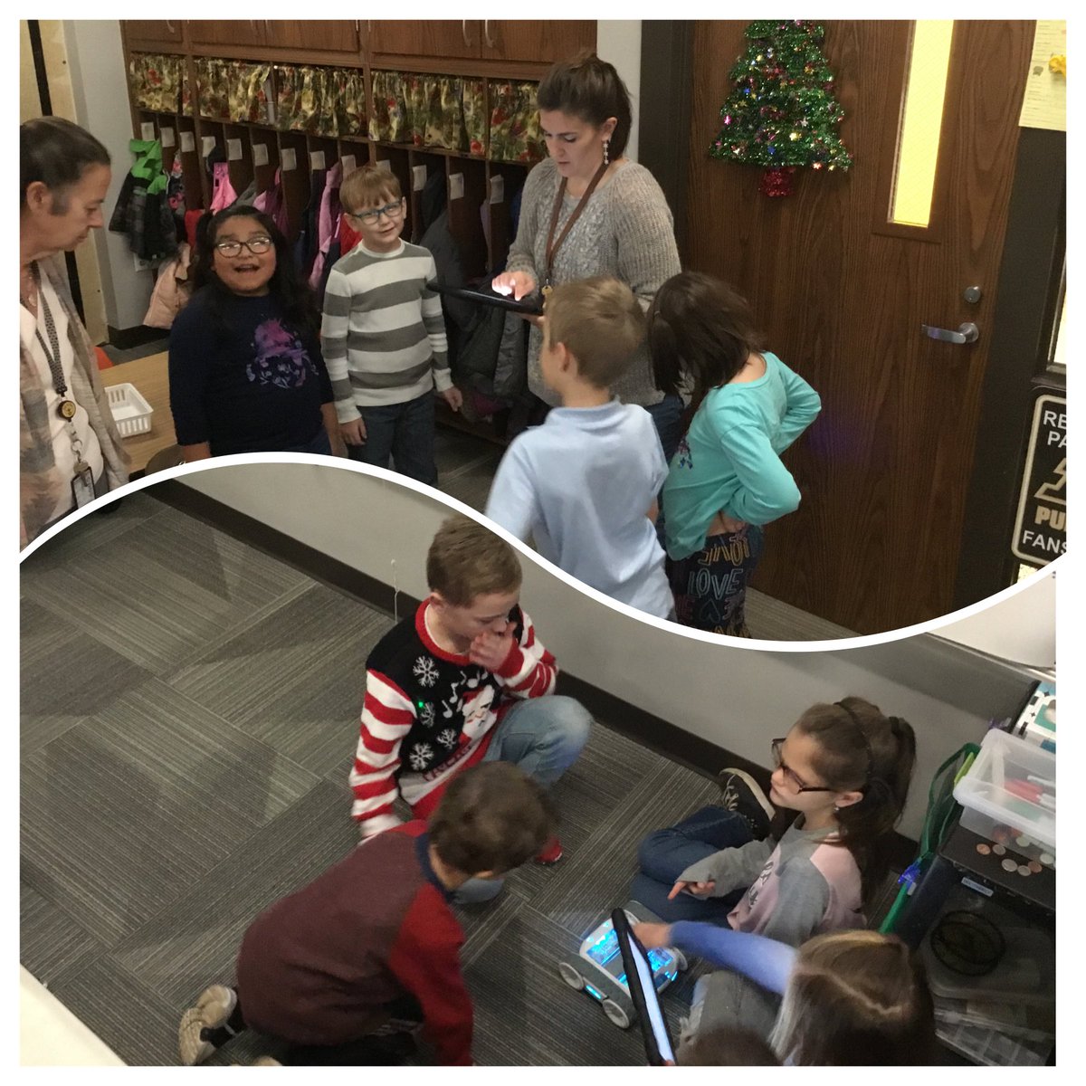 MrsJohnson_SDES's tweet photo. Thanks for teaching us about coding Mrs. Bolton! Robots are awesome! @sdes_cougars @caseyboltonTIS https://t.co/OEKFuSaaab
