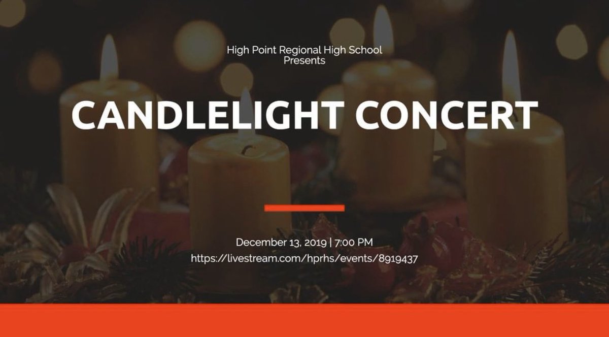 Rianna (@hprhs_rianna) on Twitter photo Tomorrow High Point High School will be hosting the Candlelight Concert! The event starts at 7 pm in the auditorium! Hope to see you there! 🕯️🎤❄️ <a href="/JonTallamy/">Jon Tallamy</a> <a href="/HPRwildcats/">High Point Regional High School</a> #concert #happyholidays2019 #Wildcats #media Tomorrow High Point High School will be hosting the Candlelight Concert! The event starts at 7 pm in the auditorium! Hope to see you there! 🕯️🎤❄️ <a href="/JonTallamy/">Jon Tallamy</a> <a href="/HPRwildcats/">High Point Regional High School</a> #concert #happyholidays2019 #Wildcats #media