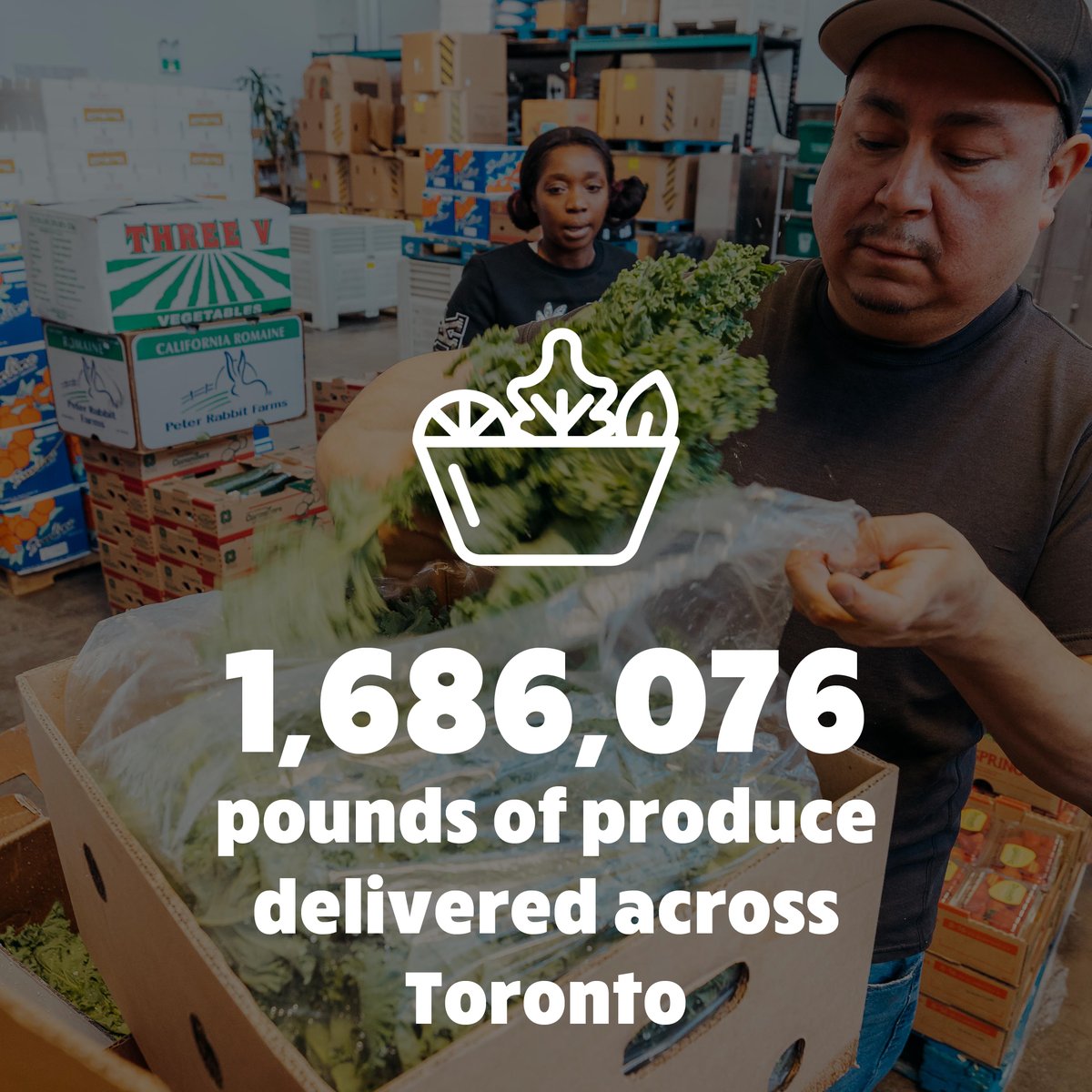 Supporters like you helped us deliver over 1.6 million pounds of nutritious veggies and fruit this year. As 2019 comes to an end, we thank you for your boundless support. Consider making a year end gift supporting food access: bit.ly/2Sw2ZA1