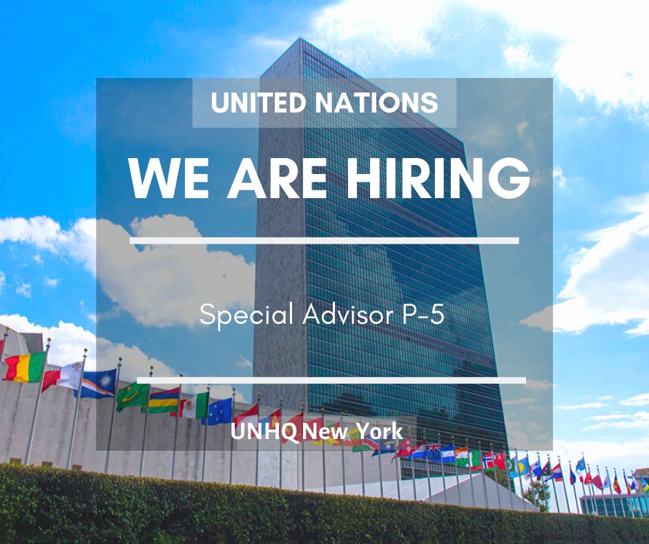 .<a href="/UN/">United Nations</a> is looking for qualified candidates with strong #IT, mgmt/#business or #comms background and #international and #project mgmt. experience. The role includes being the special advisor to the Head of IT in the <a href="/UN/">United Nations</a>.
