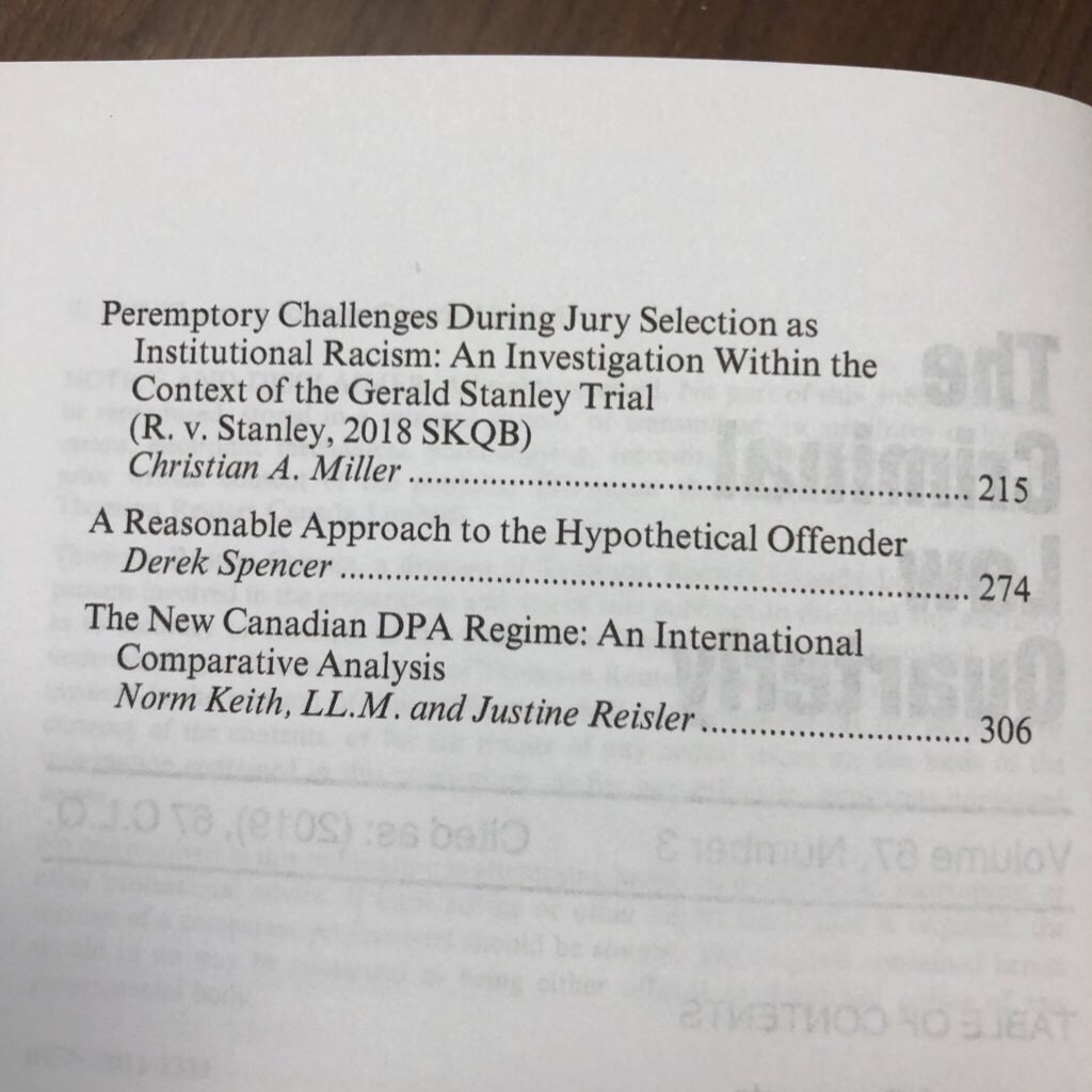 JustineReisler's tweet photo. My article on Canada’s Remediation Agreement Regime in comparison with deferred prosecution agreements available in the US and UK, available in hard copy and online.  #deferredprosecutionagreements #whitecollarcrime #remediationagreements #crime #corruption https://t.co/ilfeIKwndI