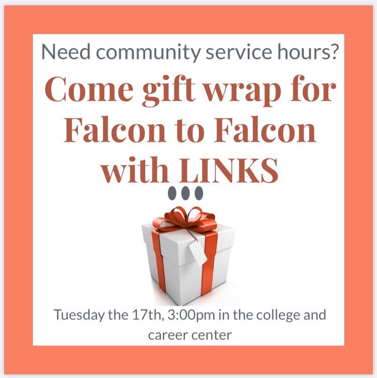 Join Links for gift wrapping for falcon to falcon on Tuesday December 17th!! Spread the holiday cheer🎁 @MDZLeadership #BPSLearners