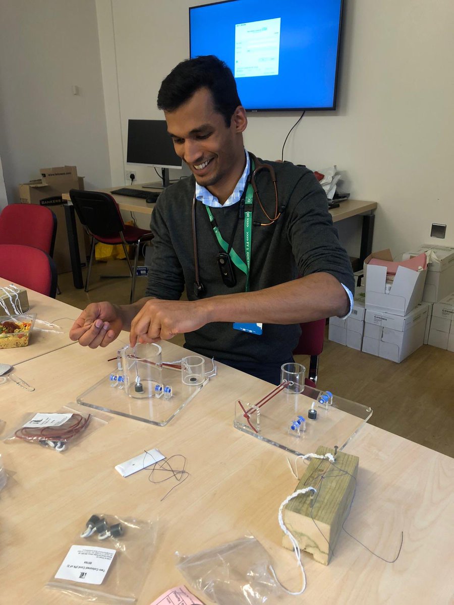 Yesterday @dcormesher very kindly lead our first Surgical Skills session and there was excellent feedback from all the trainees! We are excited for more sessions and many thanks to all for coming! <a href="/SurgeryHPB/">Christian Macutkiewicz 🏳️‍🌈 (he/him)</a> <a href="/pj_goldsmith/">Paul Goldsmith</a> <a href="/MFT_MRI/">Manchester Royal Infirmary</a> <a href="/NadiaMatias4/">Nadia Matias</a> <a href="/RCSnews/">The Royal College of Surgeons of England</a> #Teaching #MedEd #Surgery