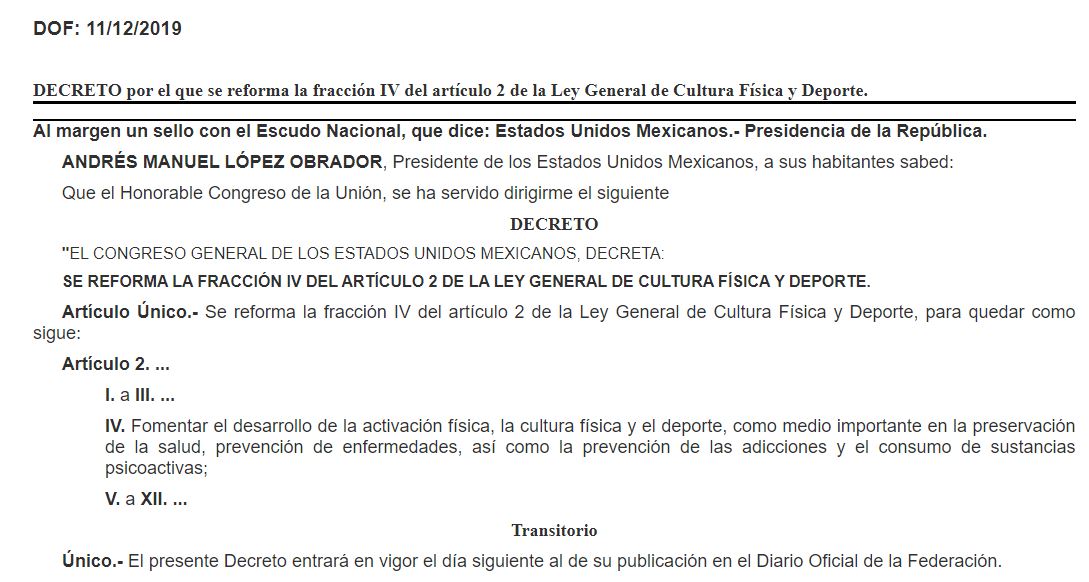LauraBeristain's tweet photo. Hoy entra en vigor un decreto que establece que el gobierno, apoyado con la sociedad y la IP, deberá fomentar el deporte para la transformación. Es un acto que suscribo, pues es un eje vital en mi administración. #SolidaridadEsDeporte #PlayaDelCarmen #4T @IMDeporteSol @CONADE. https://t.co/RHA5eF7yBD