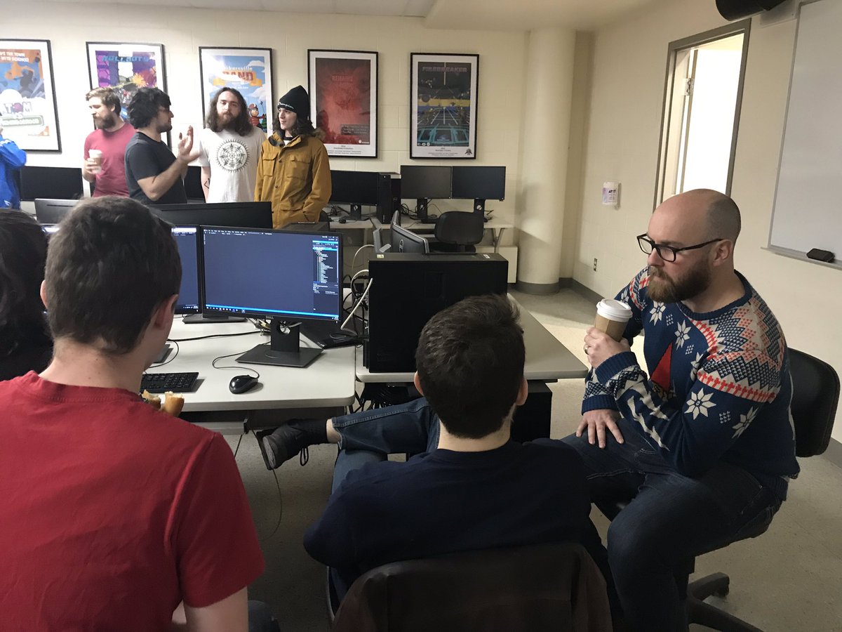 GGrossi1's tweet photo. AI/Animation project presentations. Great work by 3rd year game dev students!@NCgameDev @NCMediaTech https://t.co/QTOpdUU9sg