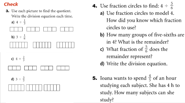 MsOweida's tweet photo. MATH 8 - Homework: Please complete #3-5 on pg 132 (Dividing Whole Numbers by Fractions) https://t.co/S1Zn4blKzu