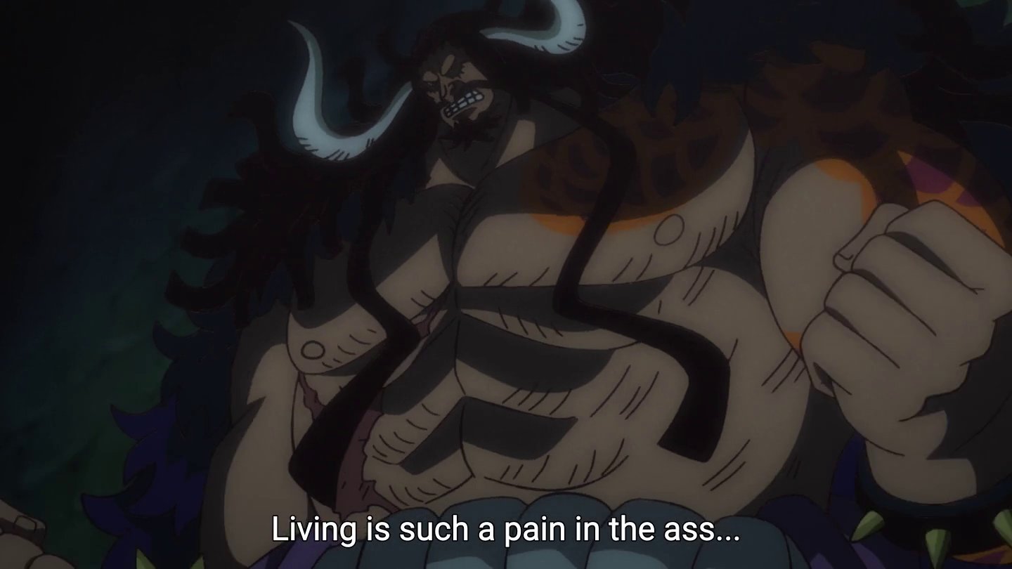 One Piece Kaido Being Relatable Via Episode 913 T Co K5jrbgclpw Twitter