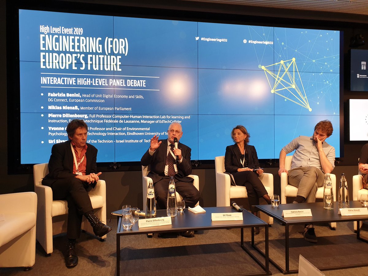 AnneMetteHolt's tweet photo. The challenge is not #Entrepreneurship it is keeping the #academic spirit says @TechnionLive President Uri Sivan at @EuroTechUA #HLE #Engineering4EU https://t.co/RV9u8294kp