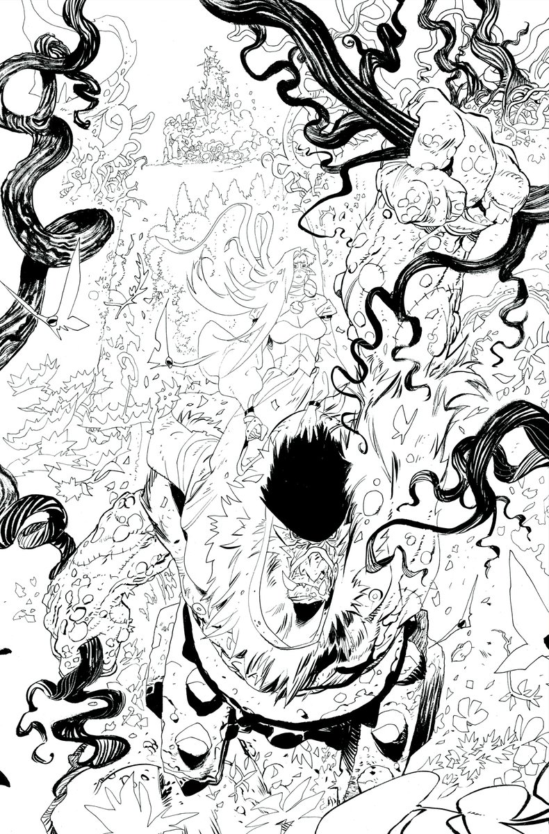 From Coda vol 2. - b/w art and colors. #codacomic #fantasy #comics @boomstudios 