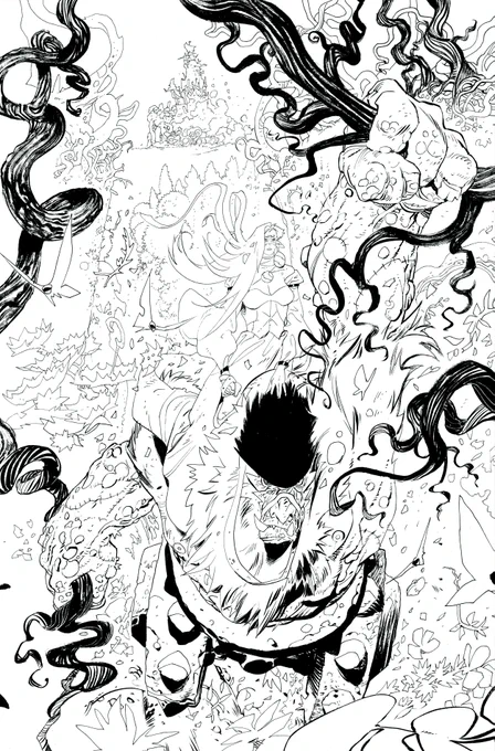 From Coda vol 2. - b/w art and colors. #codacomic #fantasy #comics @boomstudios 