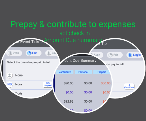 SplitBuddy's tweet photo. Sharing can be affordable.  Your friends can prepay &amp; contribute to expenses on top of the split, all backed by the Amount Due summary.  More on https://t.co/SAqr2QrX5A.  #iMessage #ApplePay #splitwise https://t.co/vU4u9ri3tJ