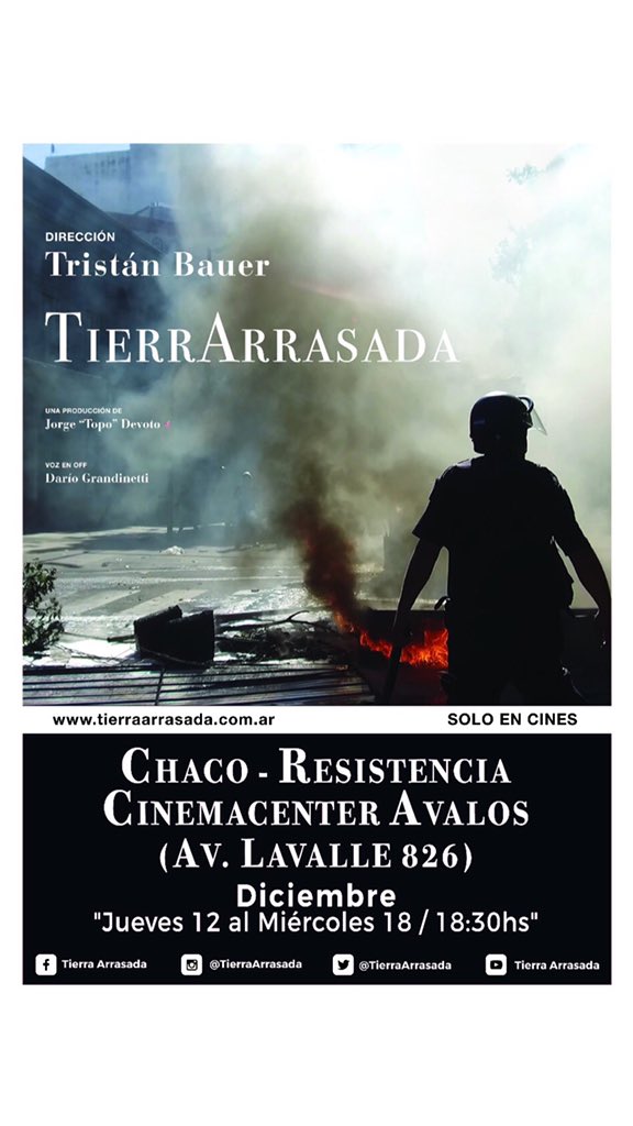 TierraArrasada's tweet photo. #TierraArrasada 🇦🇷

Nuevas funciones en:
📍 Tucumán
📍 Chaco
📍 San Juan
📍 Catamarca https://t.co/dGSVUVNJ5P