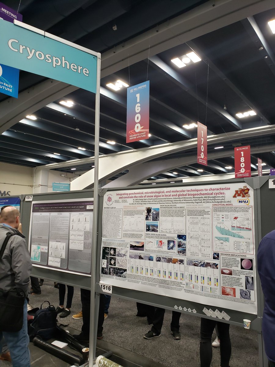 MADEGGLAB's tweet photo. We're live! Come by our poster #1516 in the #Cryosphere posters Thurs PM and learn all about our work quantifying #SnowAlgae productivity and linking it to supra and subglacial systems!
#AGU2019 https://t.co/Ou9PfFlxSc