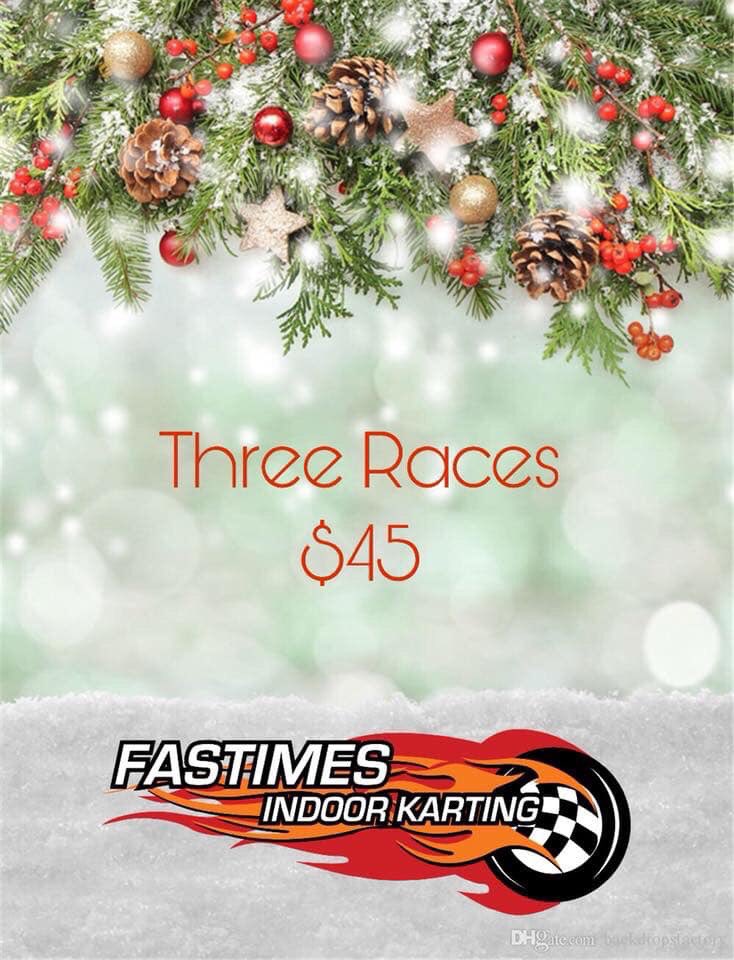 FTIKarting's tweet photo. For those of you that know your wrapping skills...Gift cards filled with thrill are now just a click away. Visit our website or stop in to purchase what’s bound to be their favorite gift; now until the new year. #tistheseason #happyracing https://t.co/gktVTHcsL8 https://t.co/qFR10Lg06M